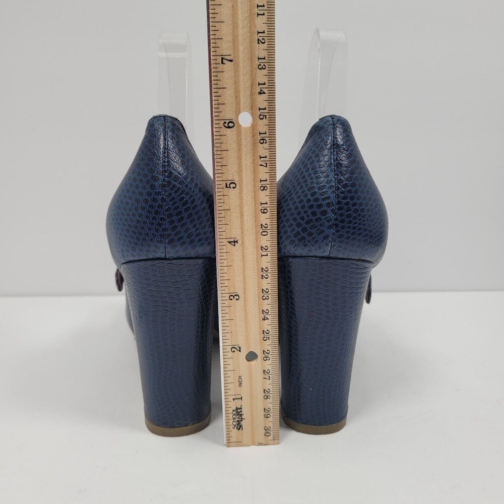 Jeffrey Campbell Ibiza Last Women's Blue Mary Jane Pumps US Size 8.5 - Picture 8 of 9
